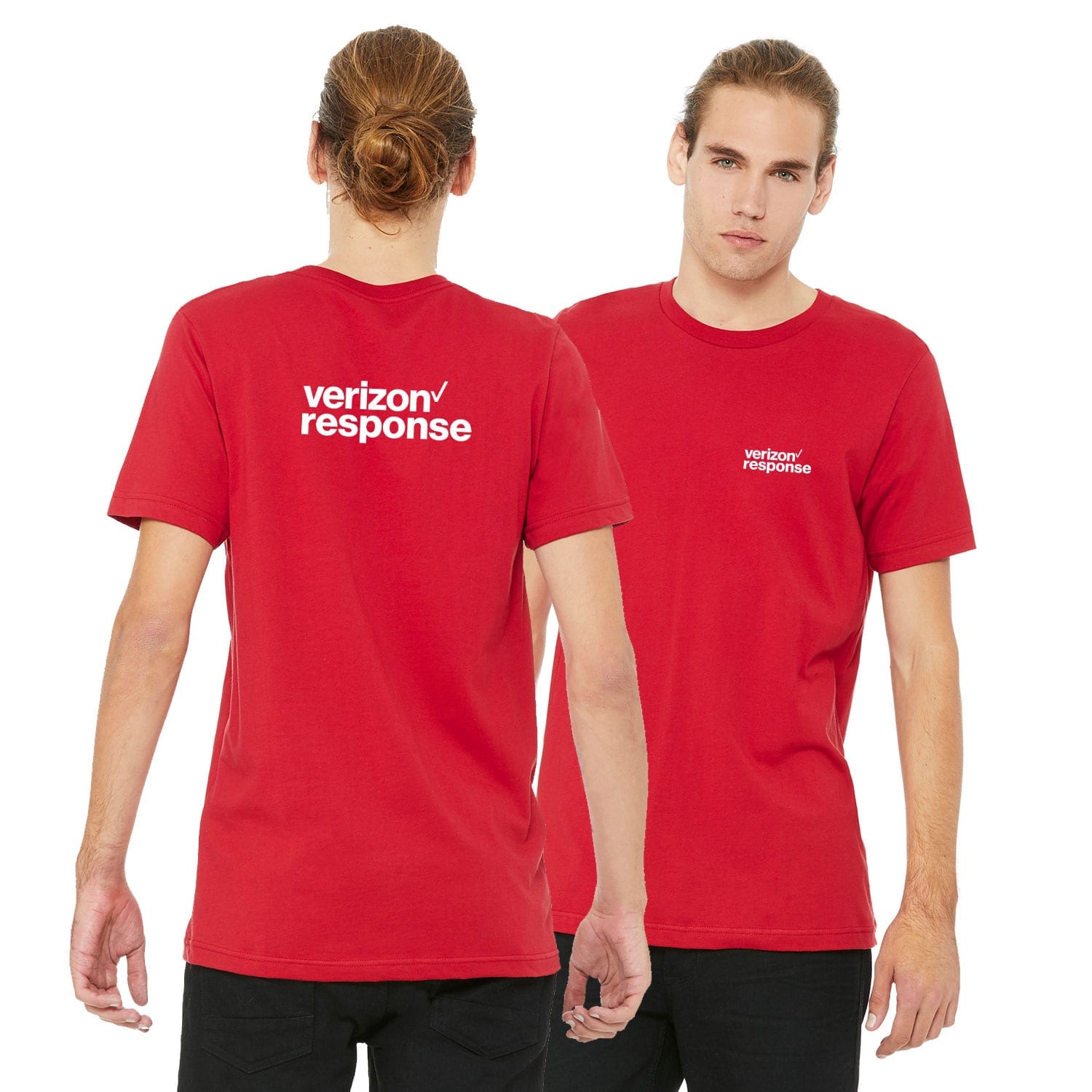 Men's Jersey Short-Sleeve T-Shirt (Left Chest + Back Logo)